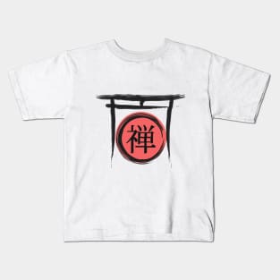 Japanese Word Symbol For Zen Kids T-Shirt